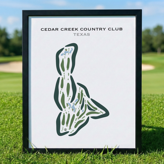 Cedar Creek Country Club, Texas - Printed Golf Courses