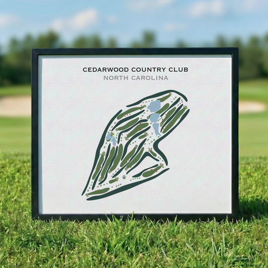 Cedarwood Country Club, North Carolina - Printed Golf Courses