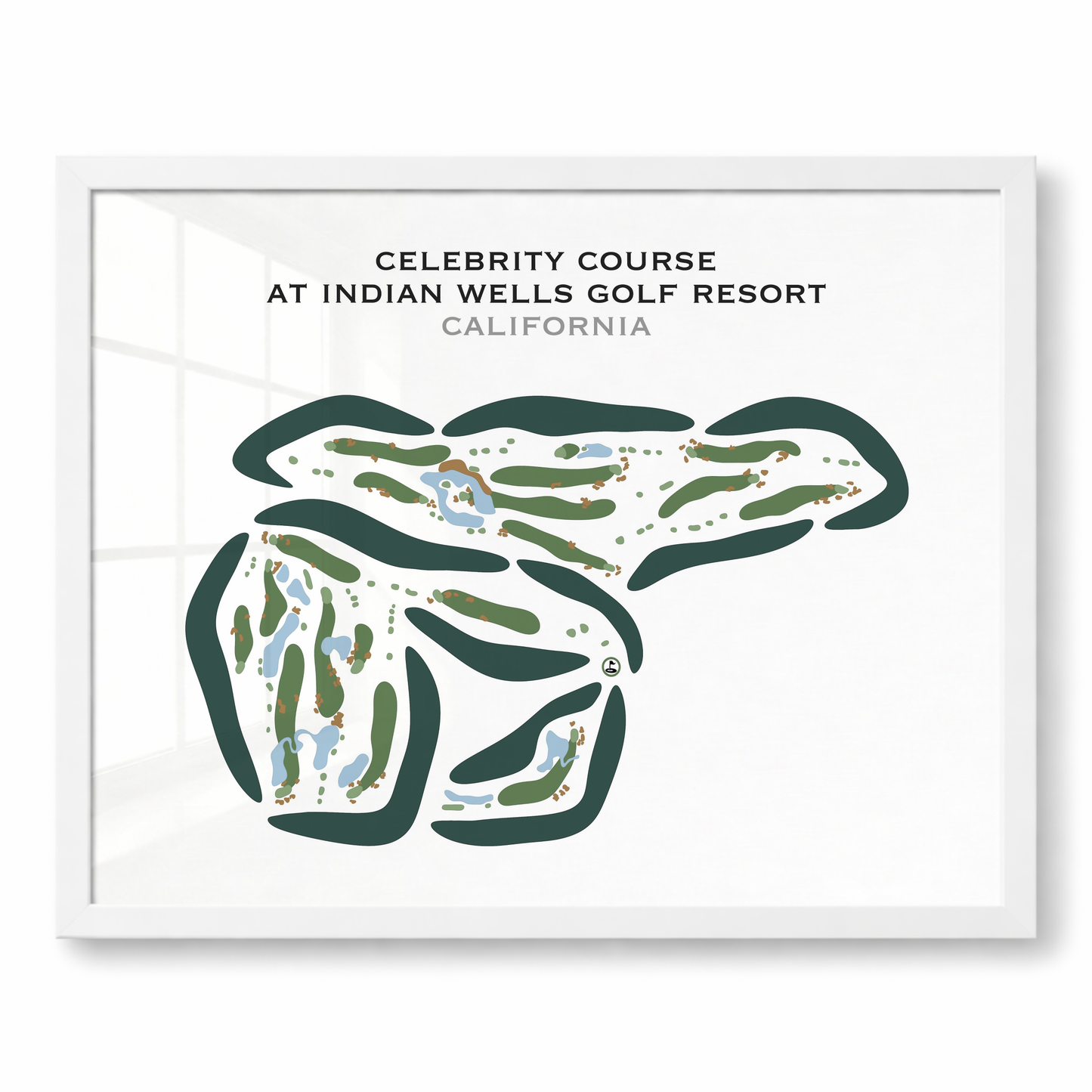 Celebrity Course at Indian Wells Golf Resort, California - Printed Golf Courses