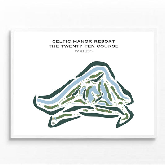 The Celtic Manor Resort - The Twenty Ten Course, Wales - Printed Golf Courses
