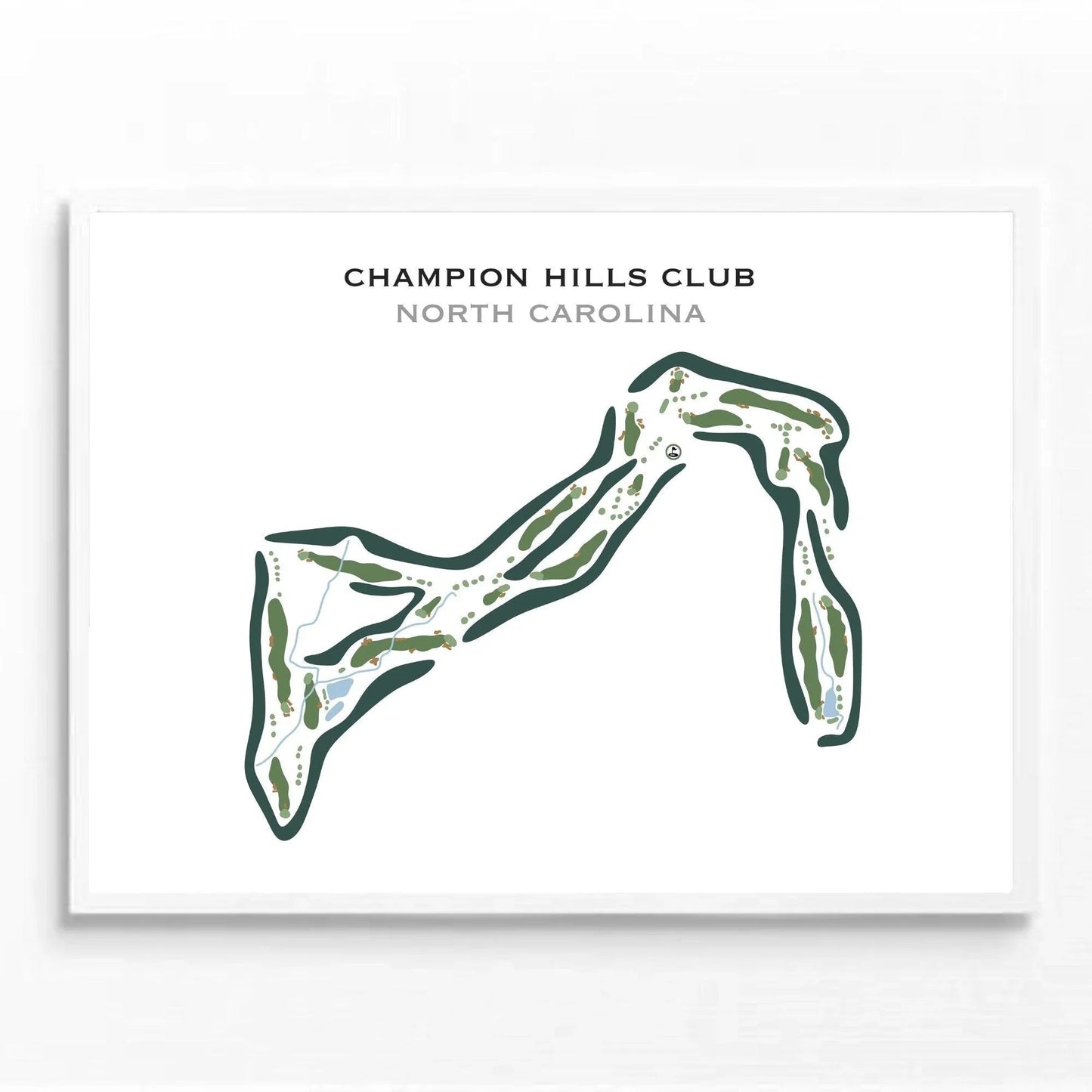 Champion Hills Club, North Carolina - Printed Golf Courses