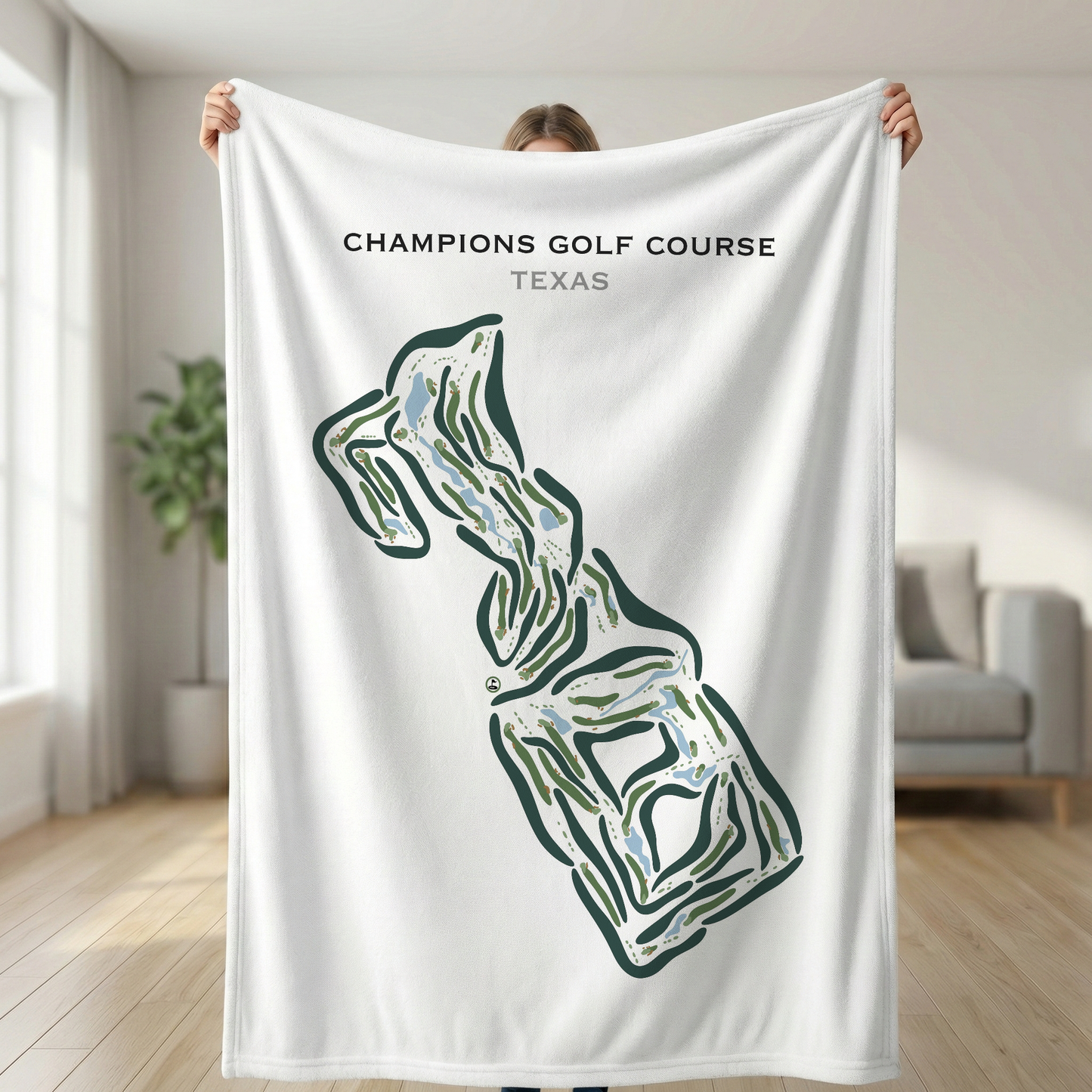 Champions Golf Course, Texas - Printed Golf Courses