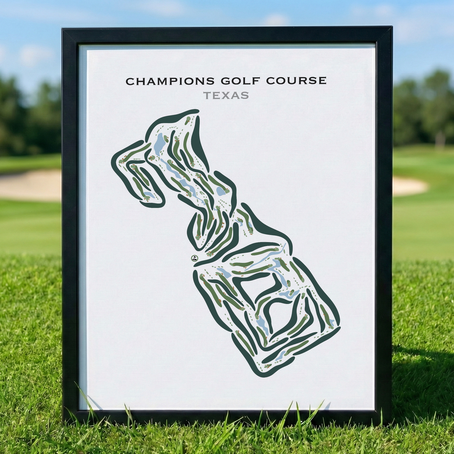 Champions Golf Course, Texas - Printed Golf Courses