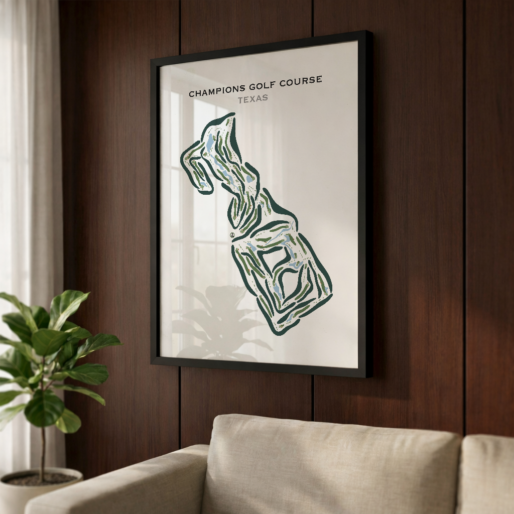 Champions Golf Course, Texas - Printed Golf Courses