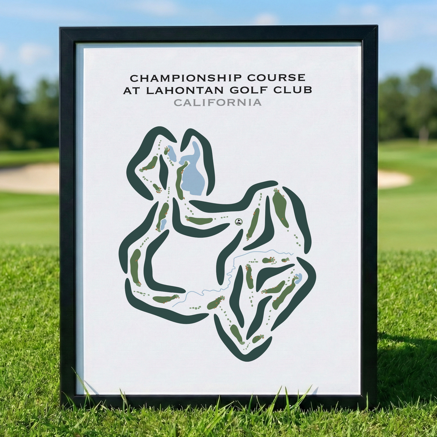 Championship Course at Lahontan Golf Club, California - Printed Golf Courses