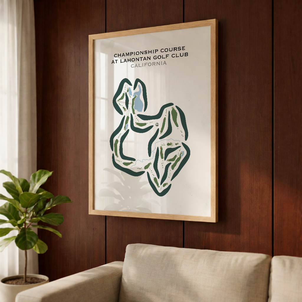 Championship Course at Lahontan Golf Club, California - Printed Golf Courses