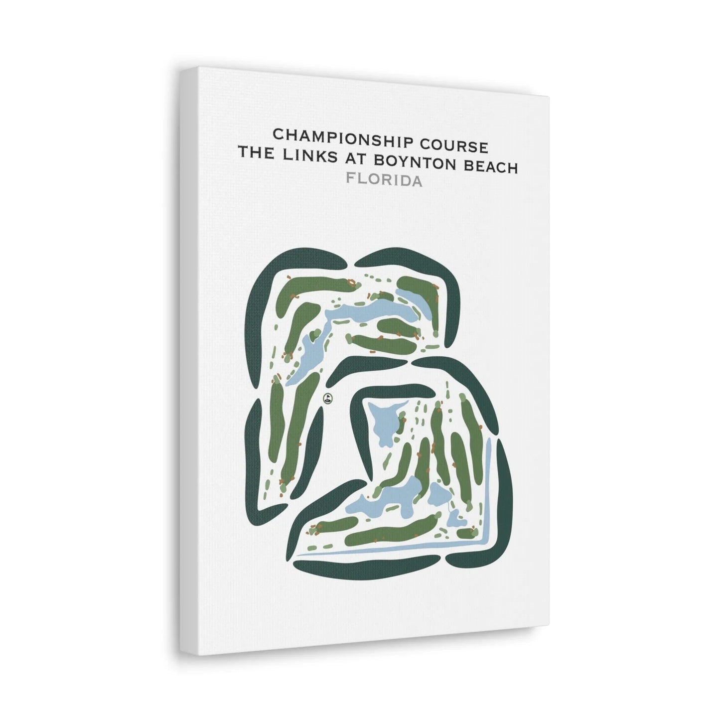 Championship Course at The Links At Boynton Beach, Florida - Printed Golf Courses