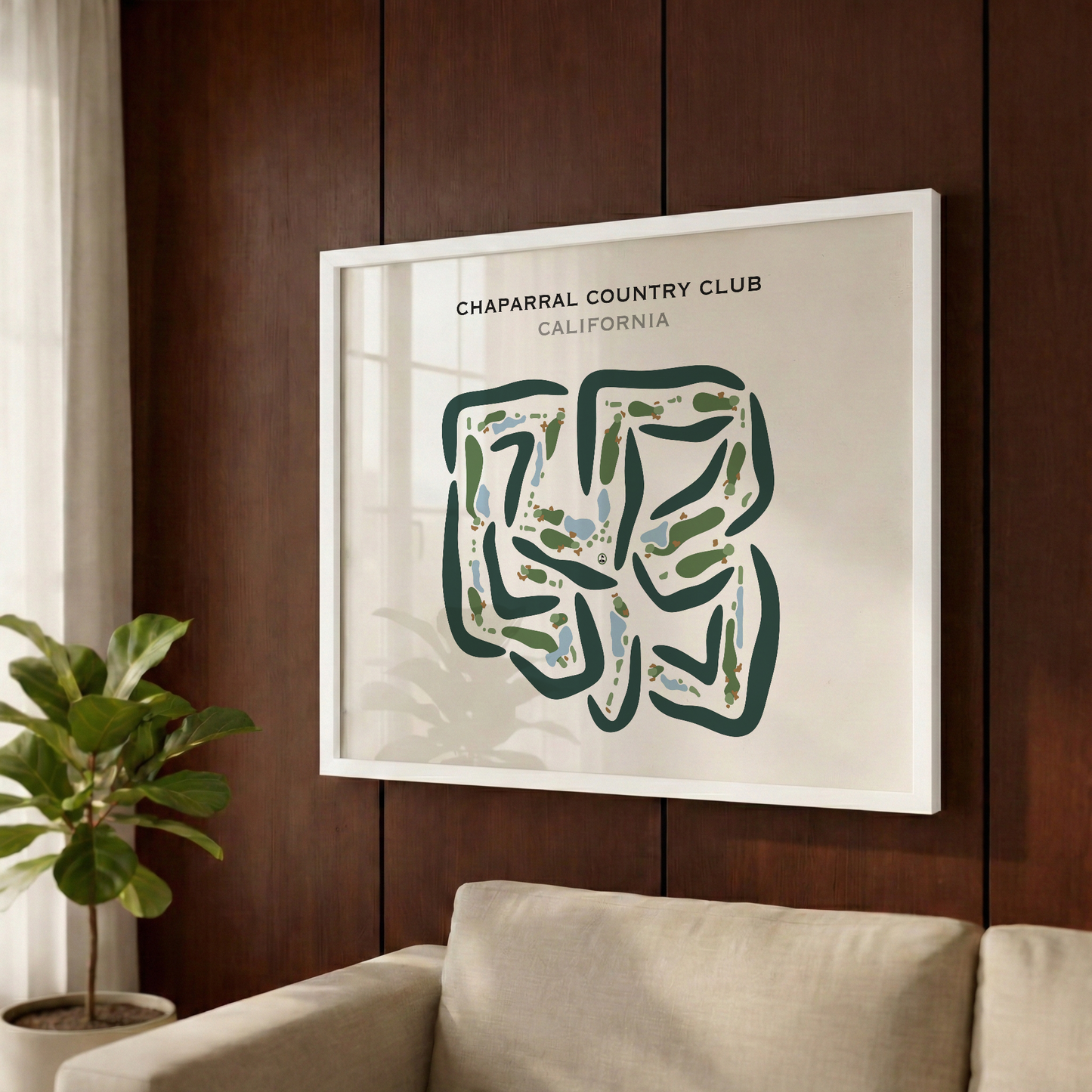 Chaparral Country Club, California - Printed Golf Courses