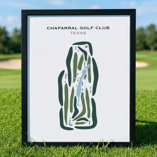Chaparral Golf Club, Texas - Printed Golf Courses