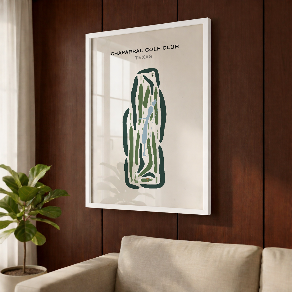 Chaparral Golf Club, Texas - Printed Golf Courses
