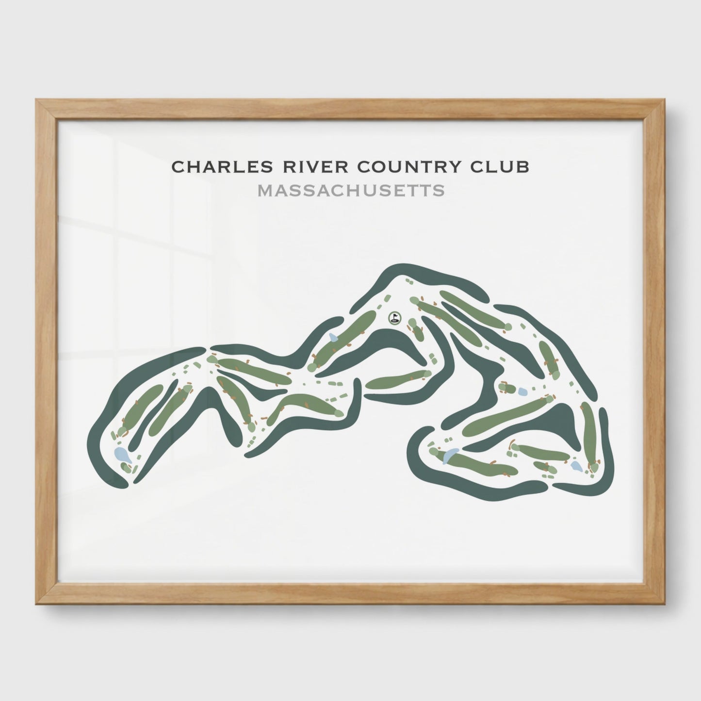 Charles River Country Club, Massachusetts - Printed Golf Courses