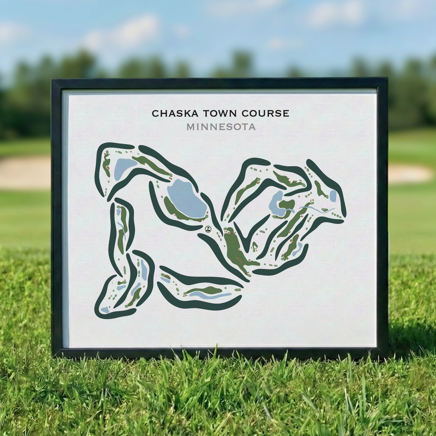 Chaska Town Course, Minnesota - Printed Golf Courses