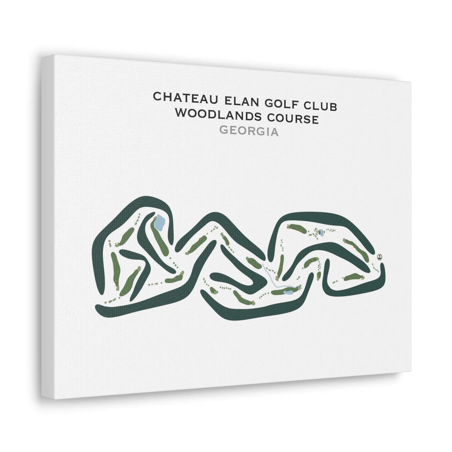 The Chateau Elan Golf Club - Woodlands Course, Georgia - Printed Golf Courses