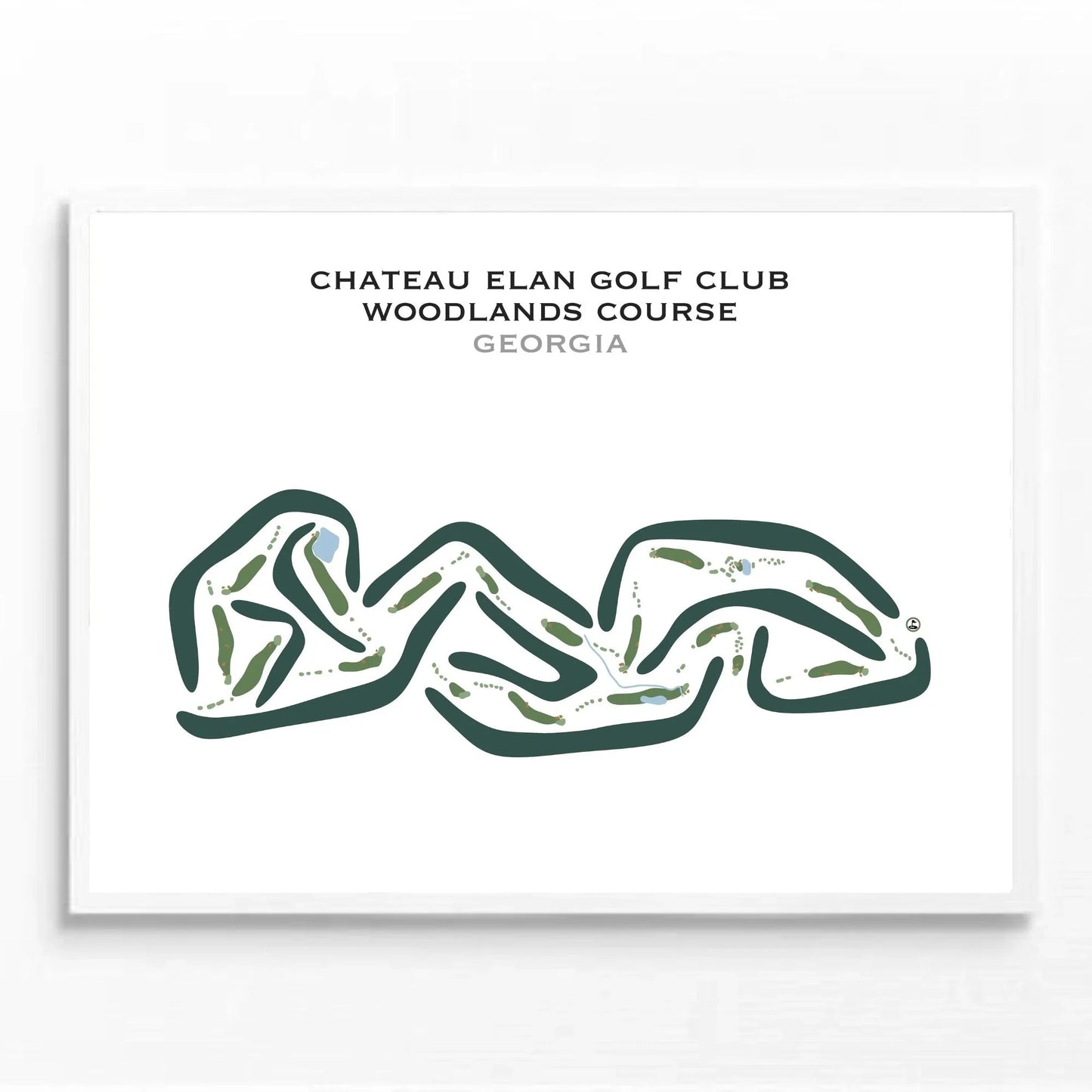 The Chateau Elan Golf Club - Woodlands Course, Georgia - Printed Golf Courses