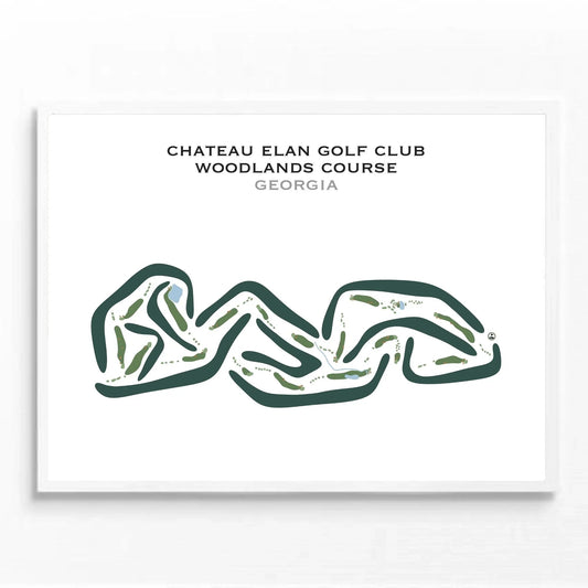 The Chateau Elan Golf Club - Woodlands Course, Georgia - Printed Golf Courses