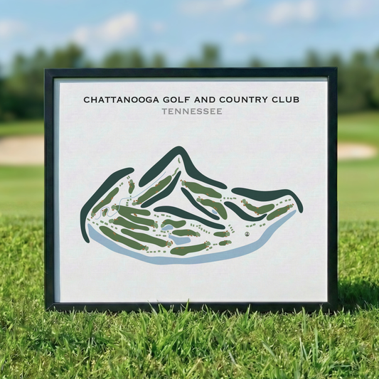 Chattanooga Golf and Country Club, Tennessee - Printed Golf Courses