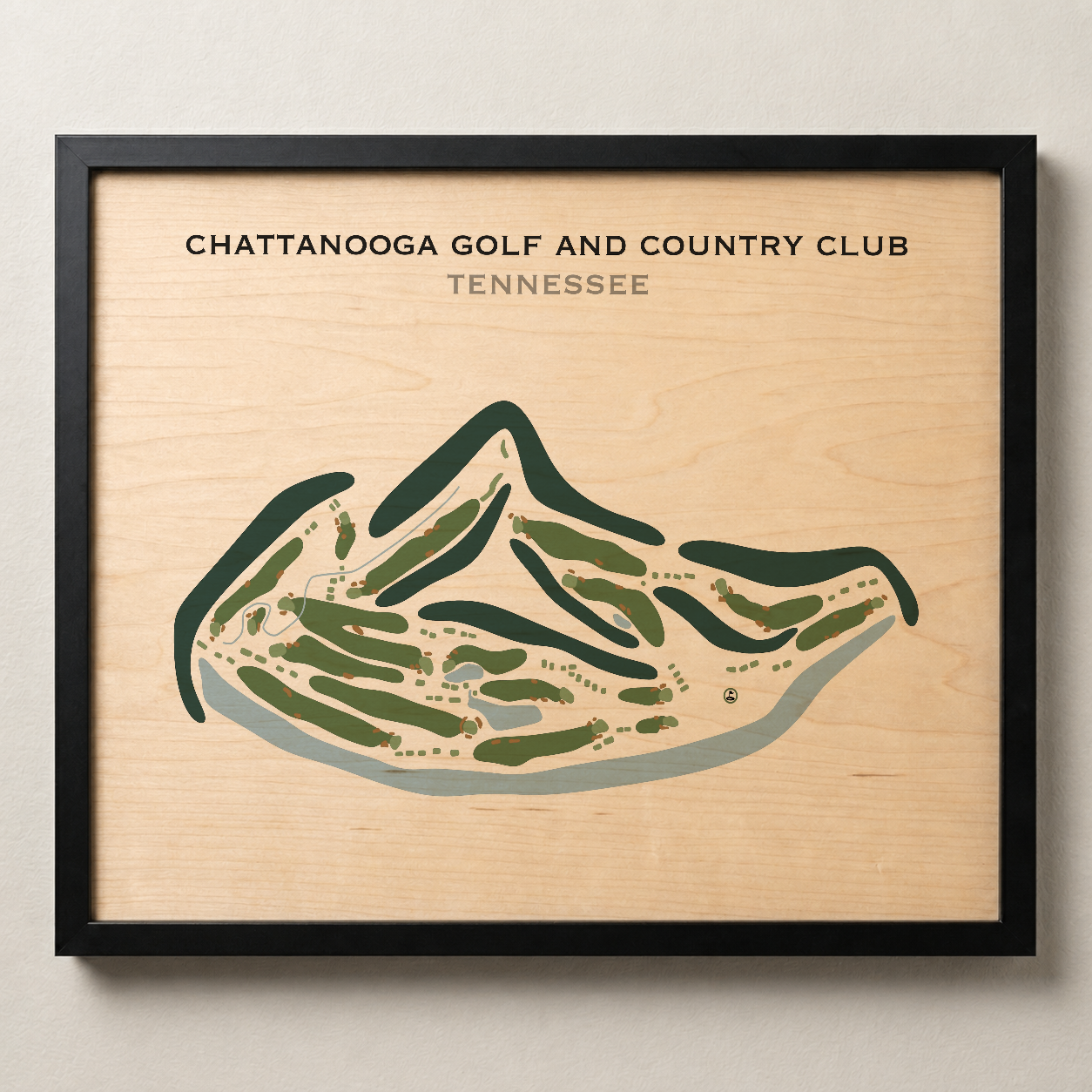 Chattanooga Golf and Country Club, Tennessee - Printed Golf Courses