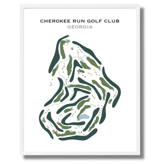 Cherokee Run Golf Club, Georgia - Printed Golf Course