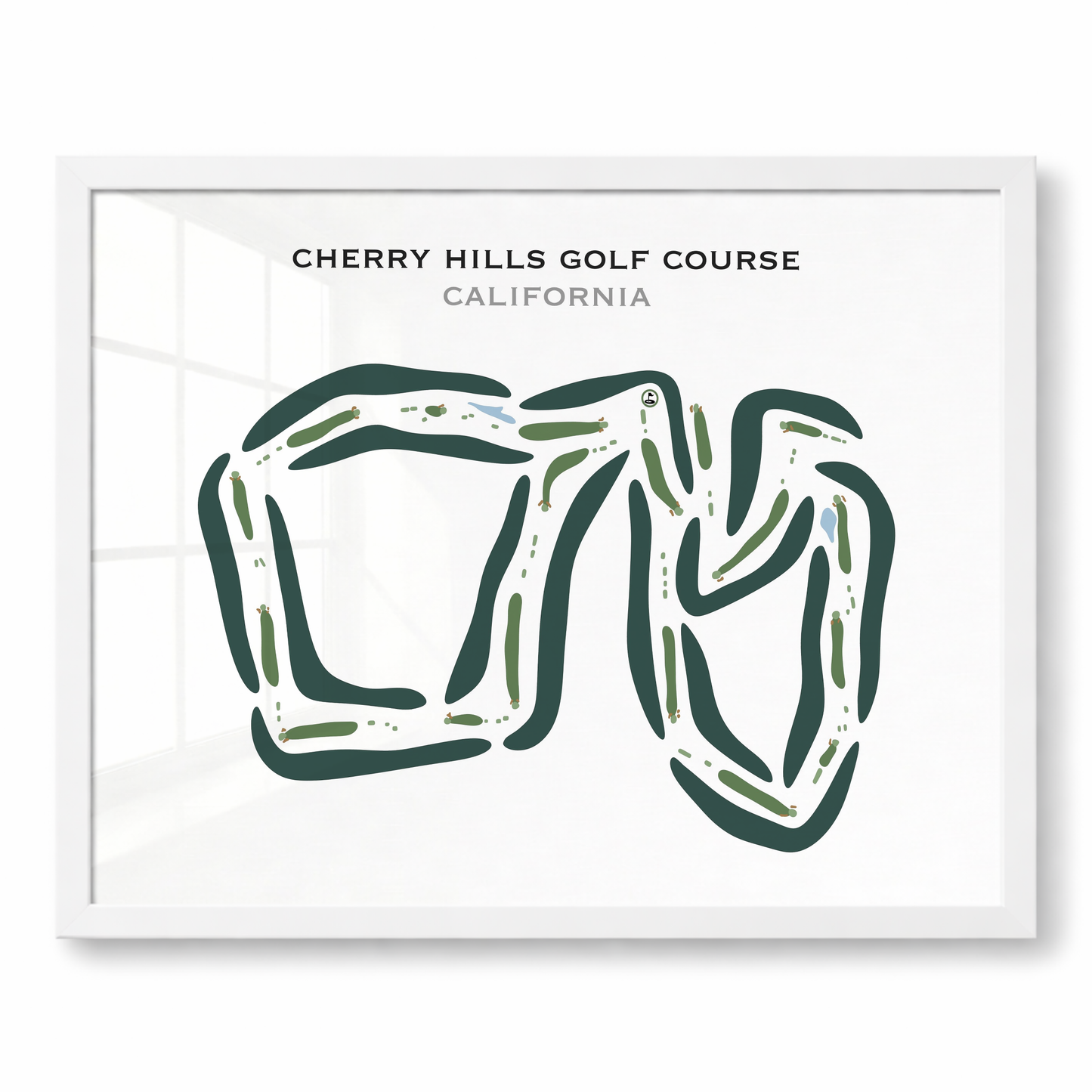 Cherry Hills Golf Course, California - Printed Golf Courses