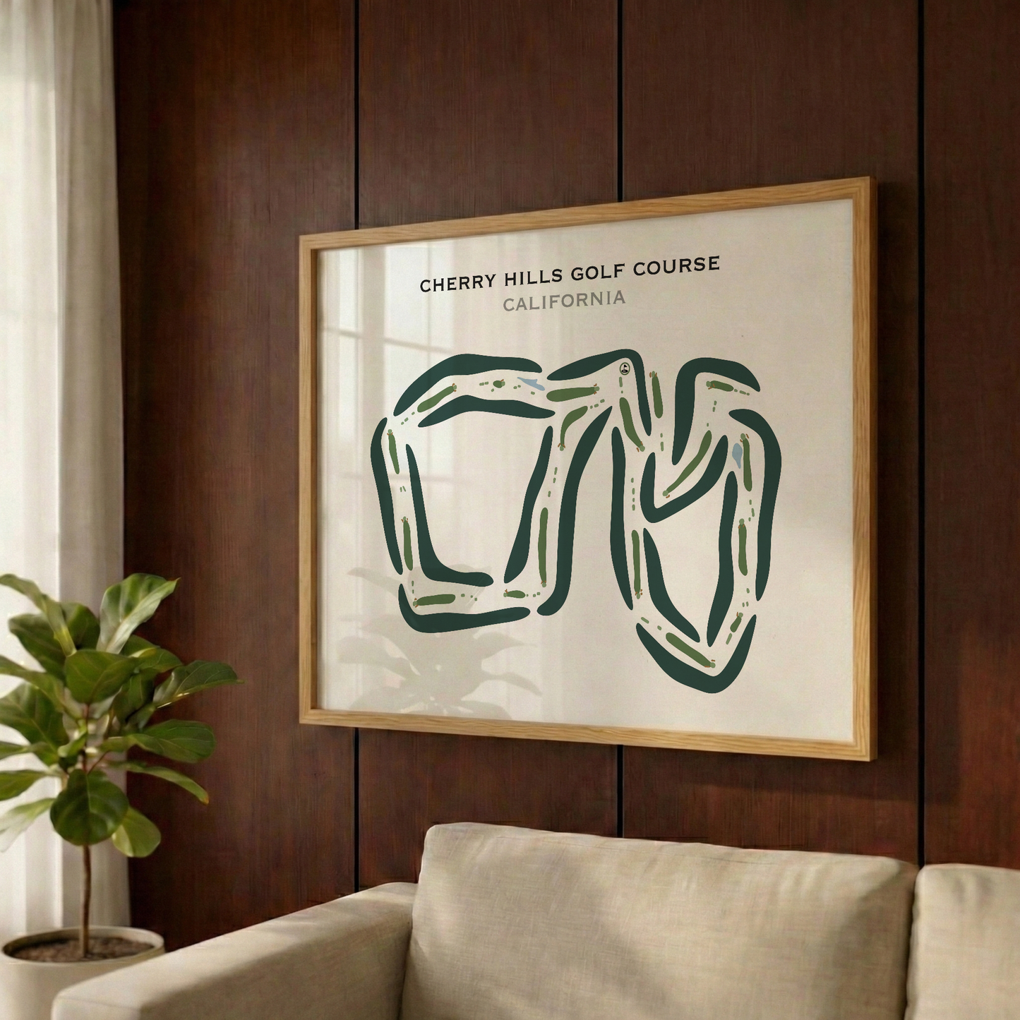 Cherry Hills Golf Course, California - Printed Golf Courses