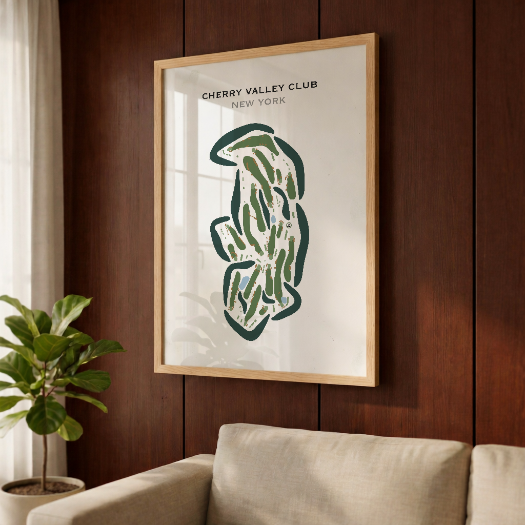 Cherry Valley Club, New York - Printed Golf Course