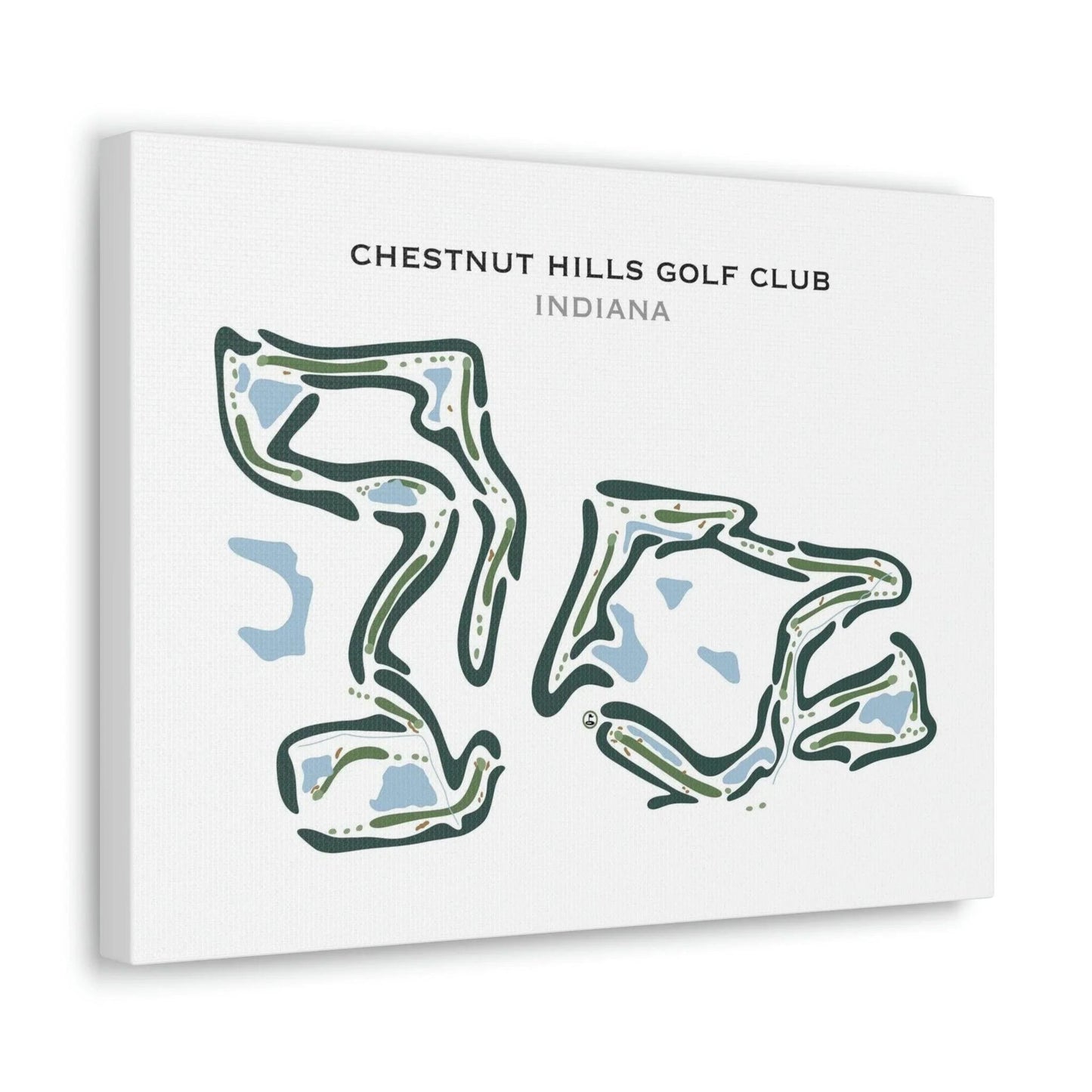 Chestnut Hills Golf Club, Indiana - Printed Golf Courses