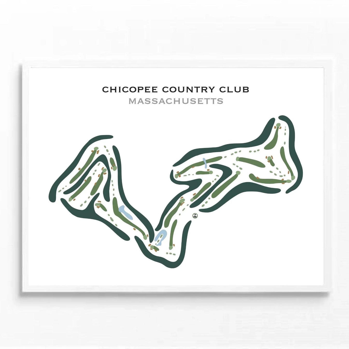 Chicopee Country Club, Massachusetts - Printed Golf Courses