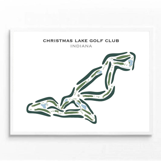Christmas Lake Golf Club, Indiana - Printed Golf Course