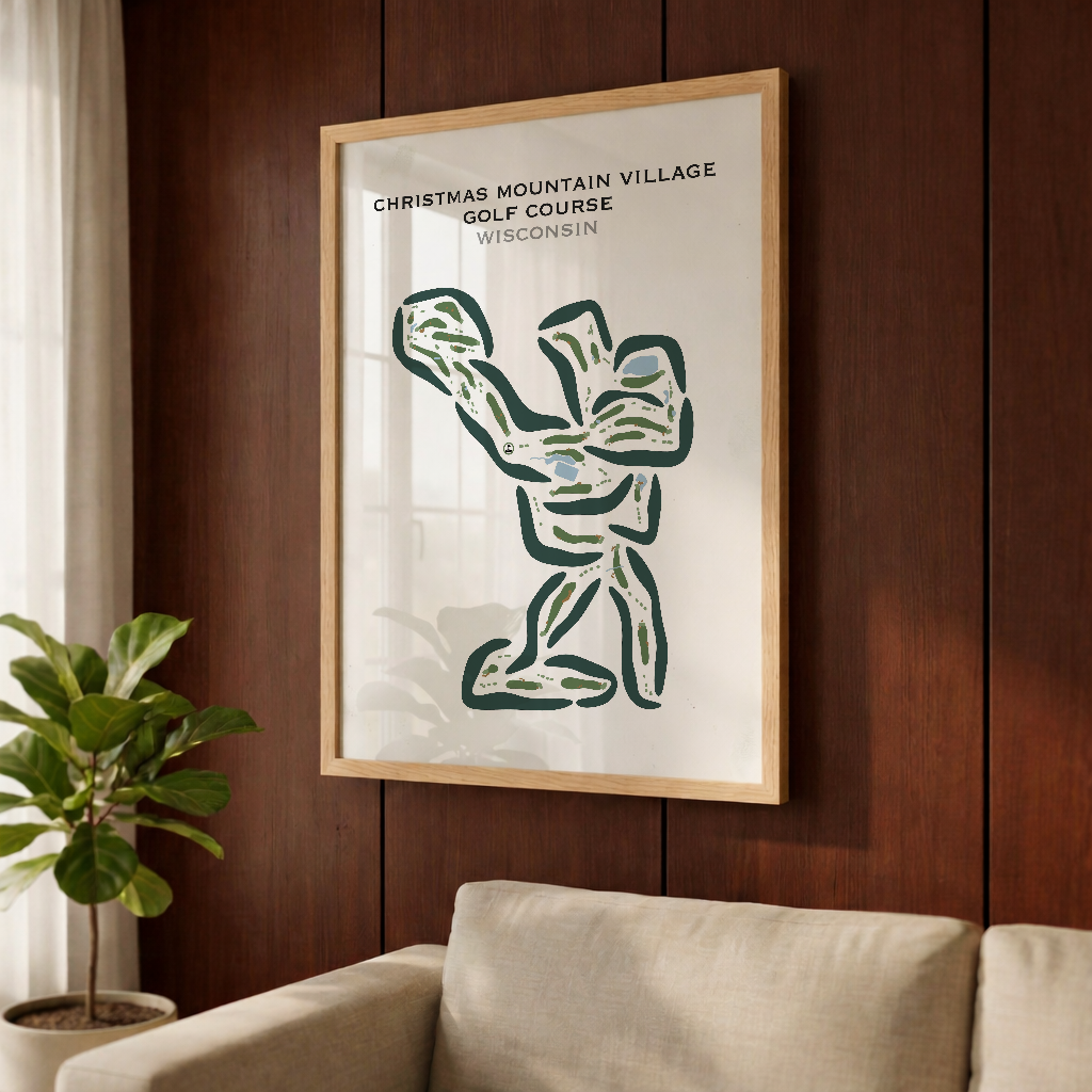 Christmas Mountain Village Golf Course, Wisconsin - Printed Golf Courses
