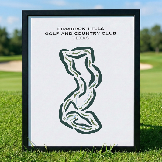 Cimarron Hills Golf & Country Club, Texas - Printed Golf Courses