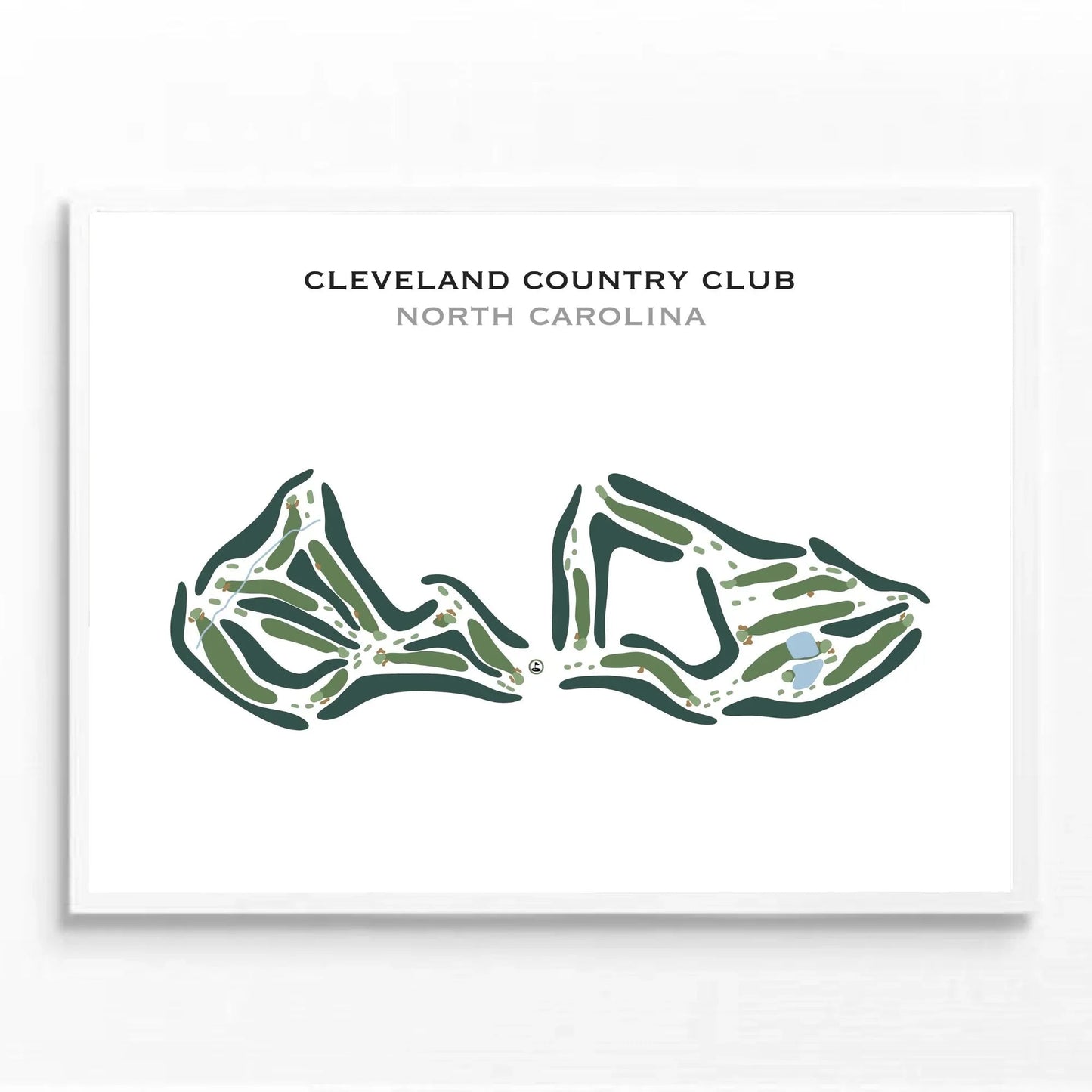 Cleveland Country Club, North Carolina - Printed Golf Course