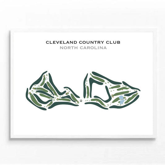 Cleveland Country Club, North Carolina - Printed Golf Course