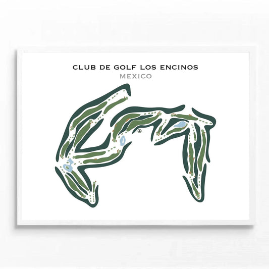 Club De Golf Los Encinos, Mexico - Printed Golf Courses