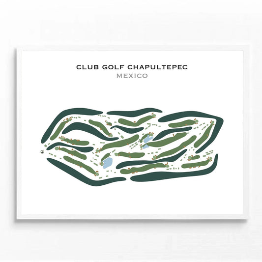Club de Golf Chapultepec, Mexico - Printed Golf Course