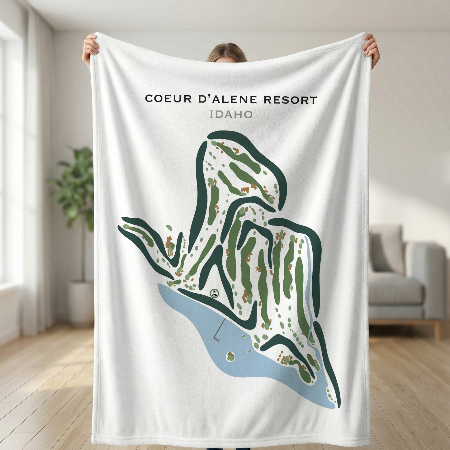 Coeur d'Alene Resort, Idaho - Printed Golf Courses