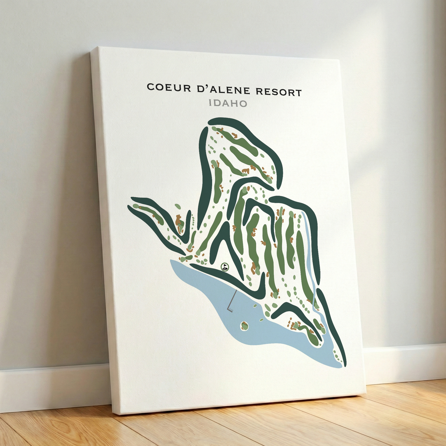 Coeur d'Alene Resort, Idaho - Printed Golf Courses