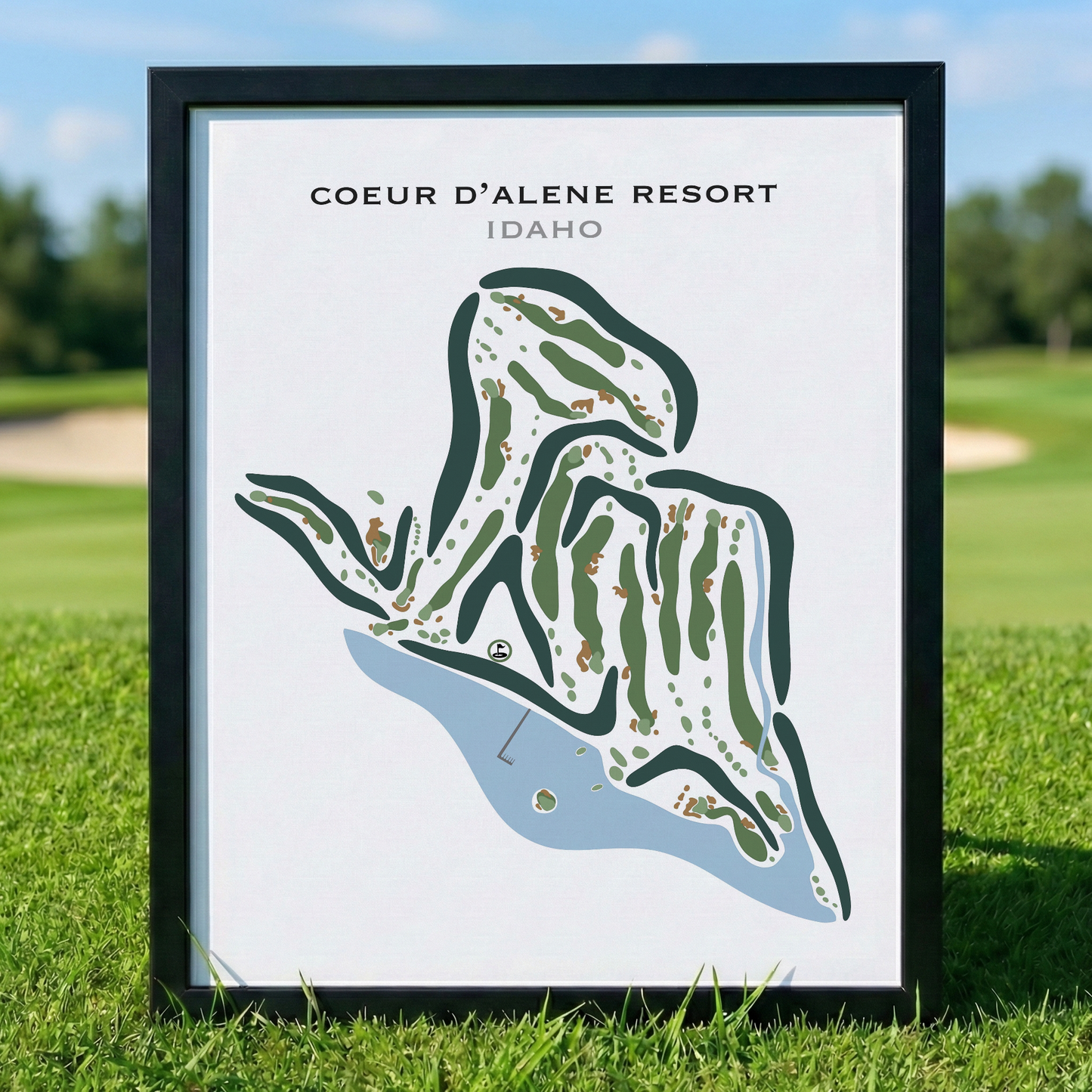 Coeur d'Alene Resort, Idaho - Printed Golf Courses