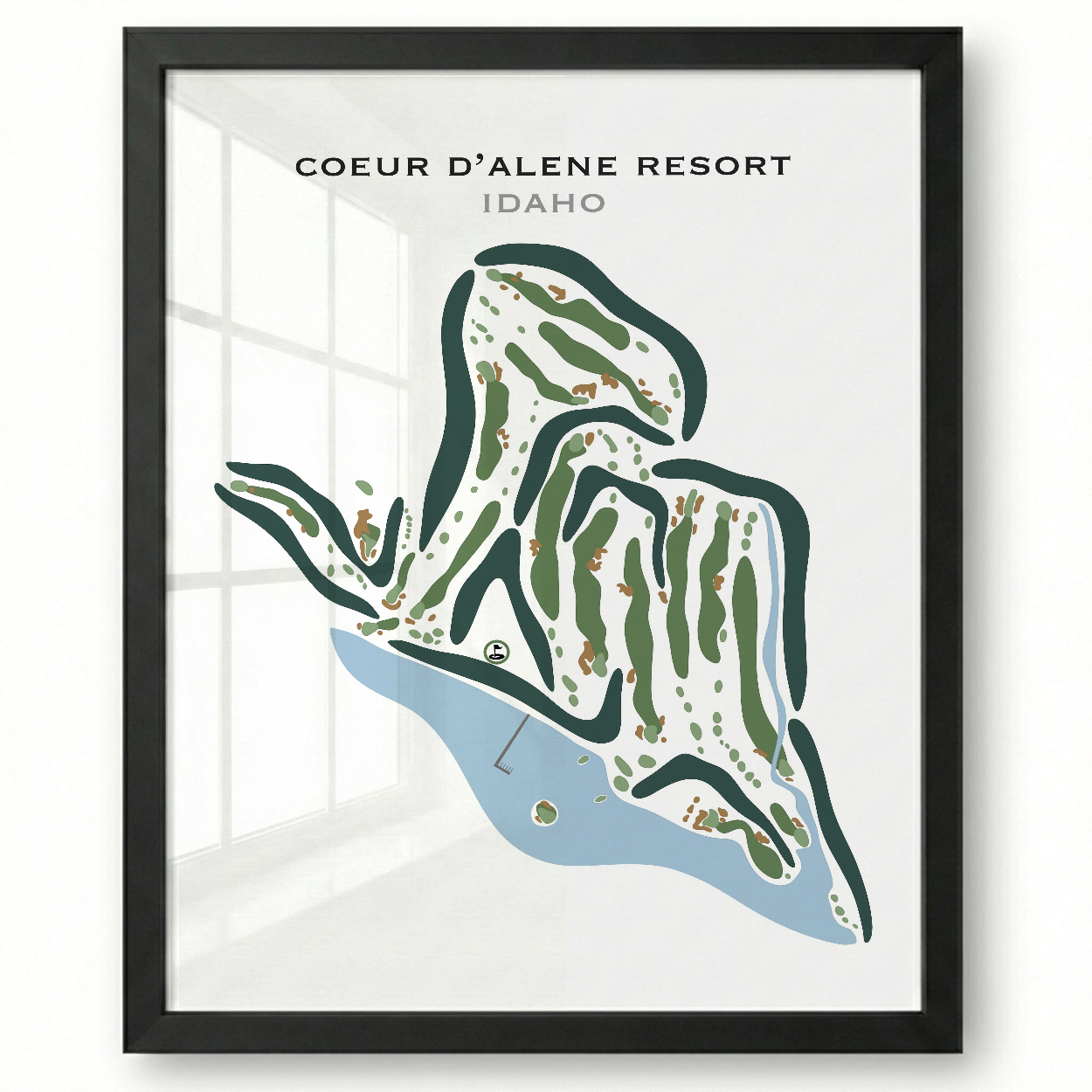 Coeur d'Alene Resort, Idaho - Printed Golf Courses