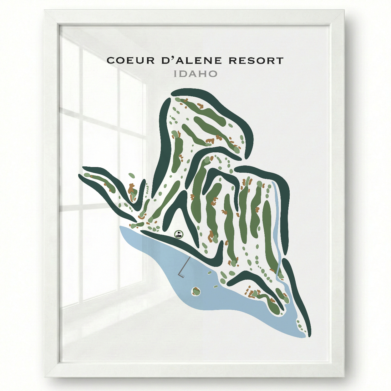 Coeur d'Alene Resort, Idaho - Printed Golf Courses