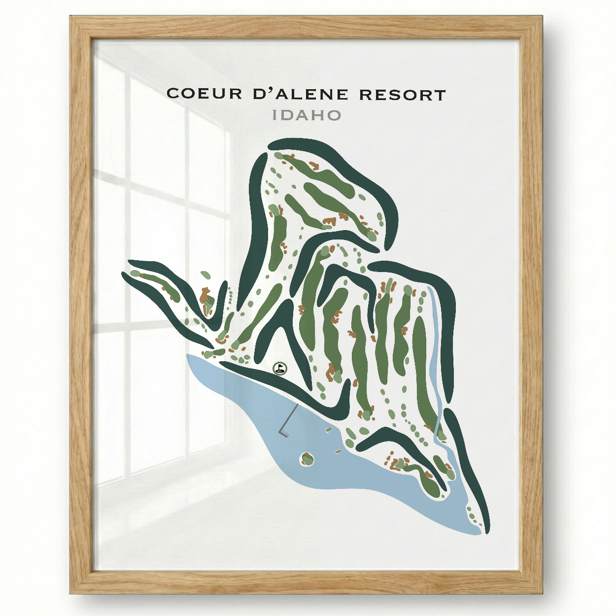 Coeur d'Alene Resort, Idaho - Printed Golf Courses