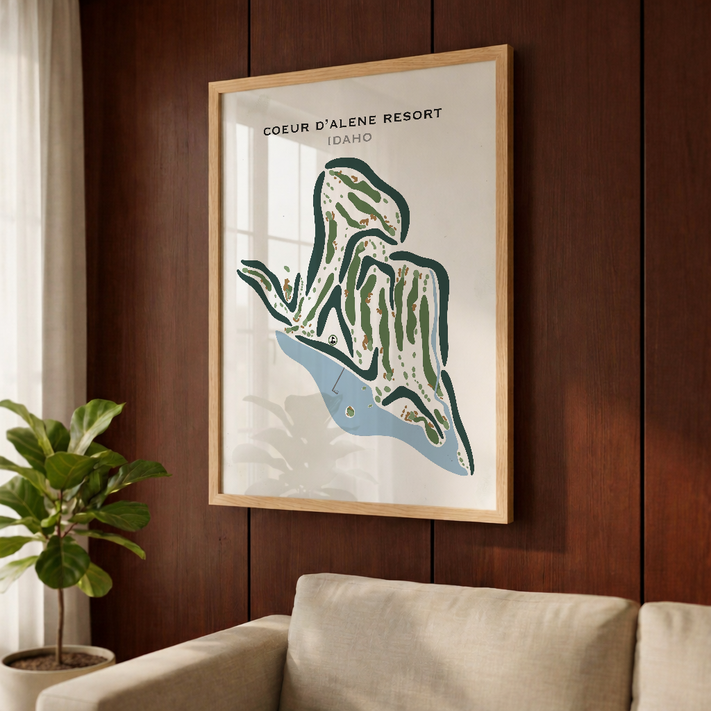 Coeur d'Alene Resort, Idaho - Printed Golf Courses