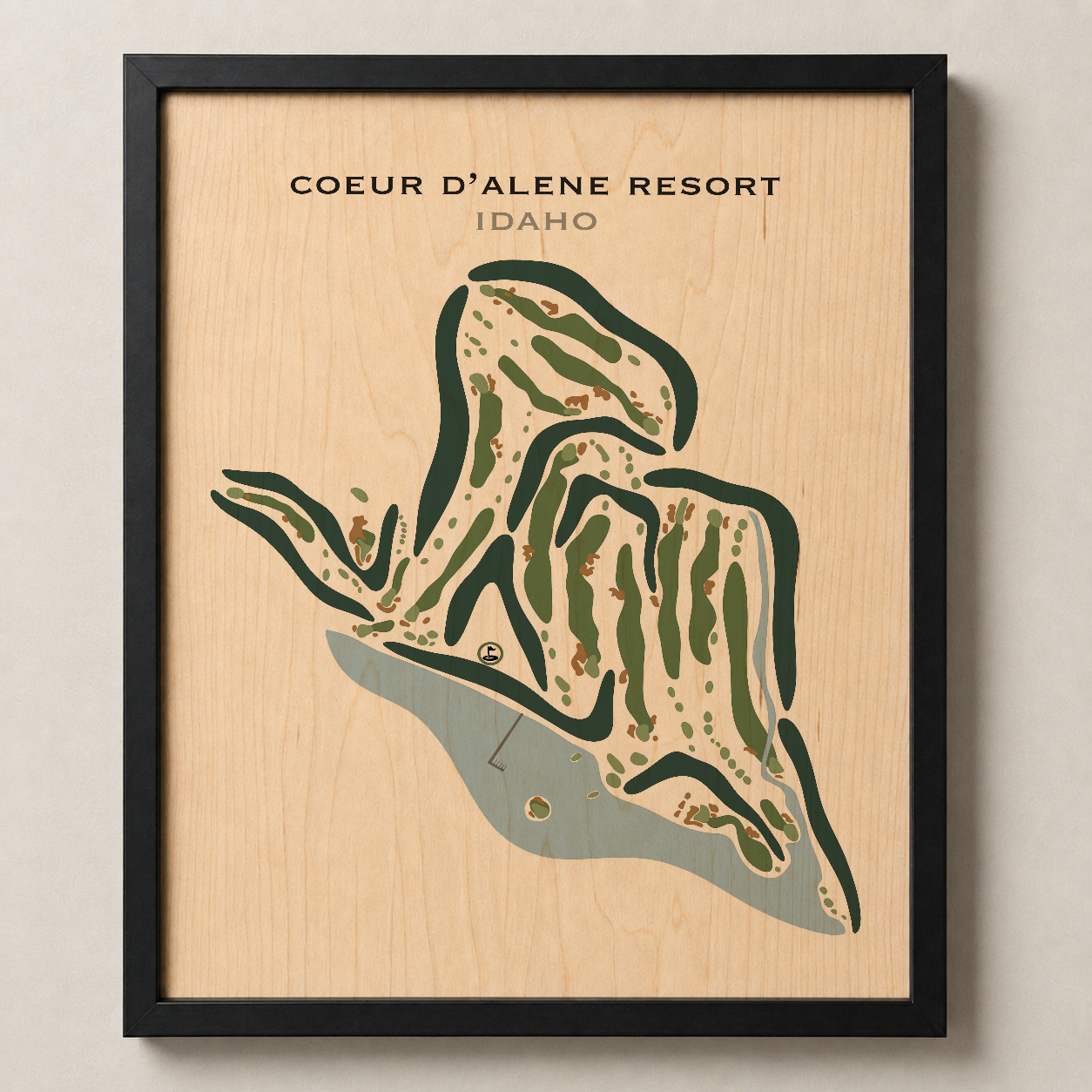 Coeur d'Alene Resort, Idaho - Printed Golf Courses