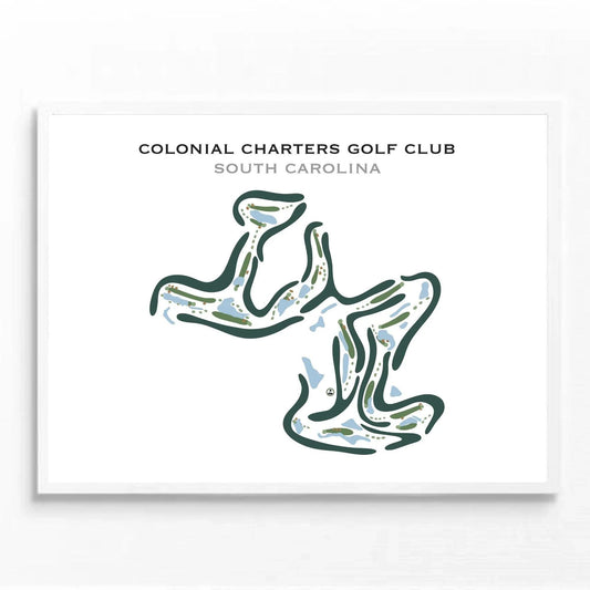 Colonial Charters Golf Club, South Carolina - Printed Golf Courses