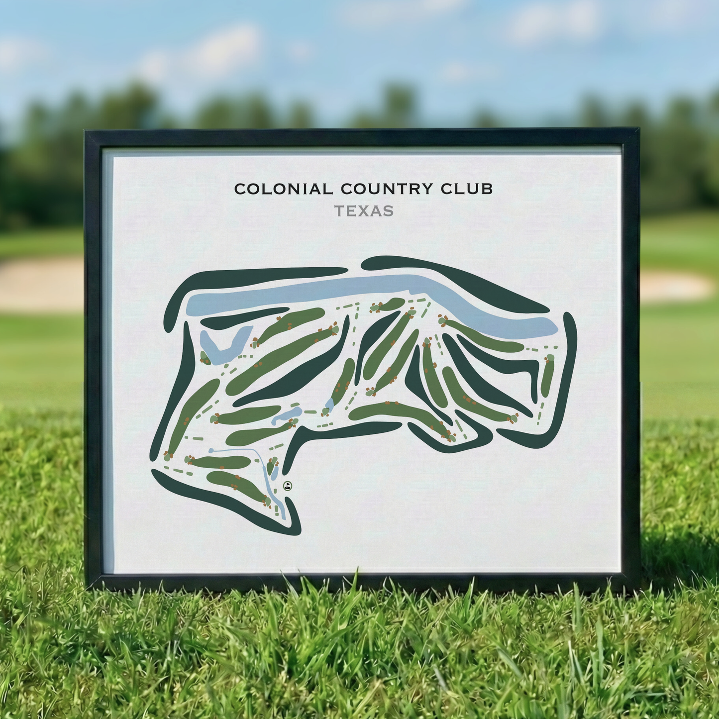 Colonial Country Club, Texas - Printed Golf Courses