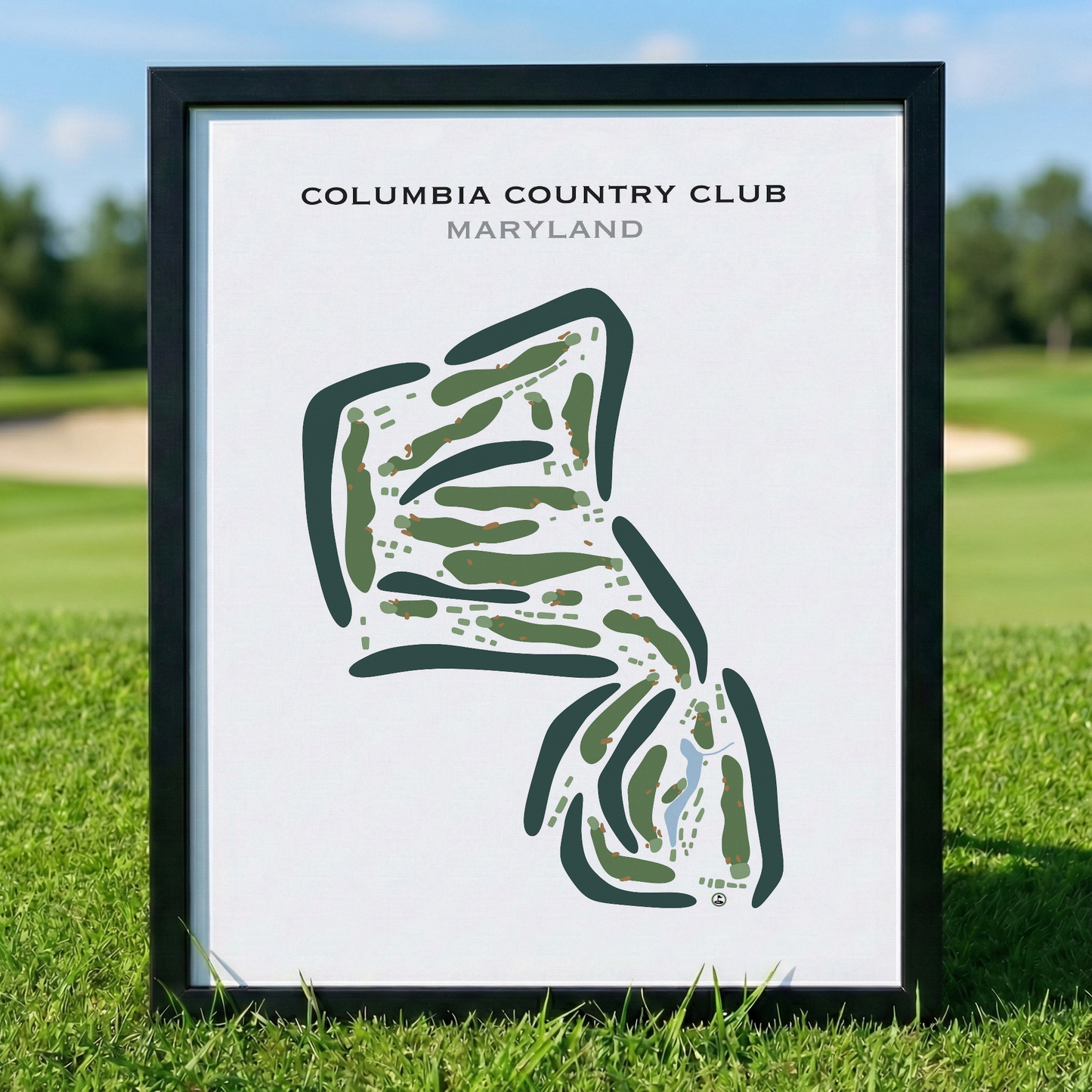 Columbia Country Club, Maryland - Printed Golf Courses
