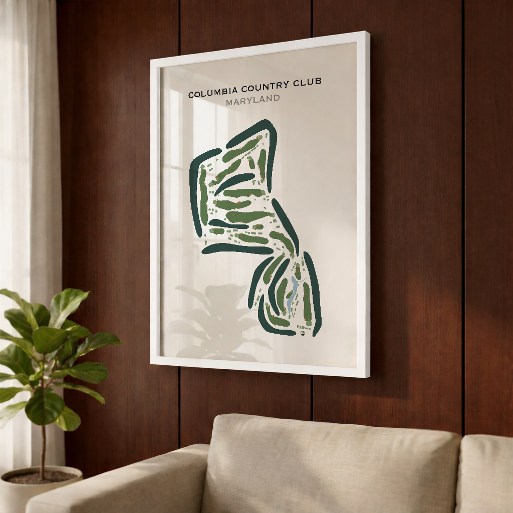 Columbia Country Club, Maryland - Printed Golf Courses