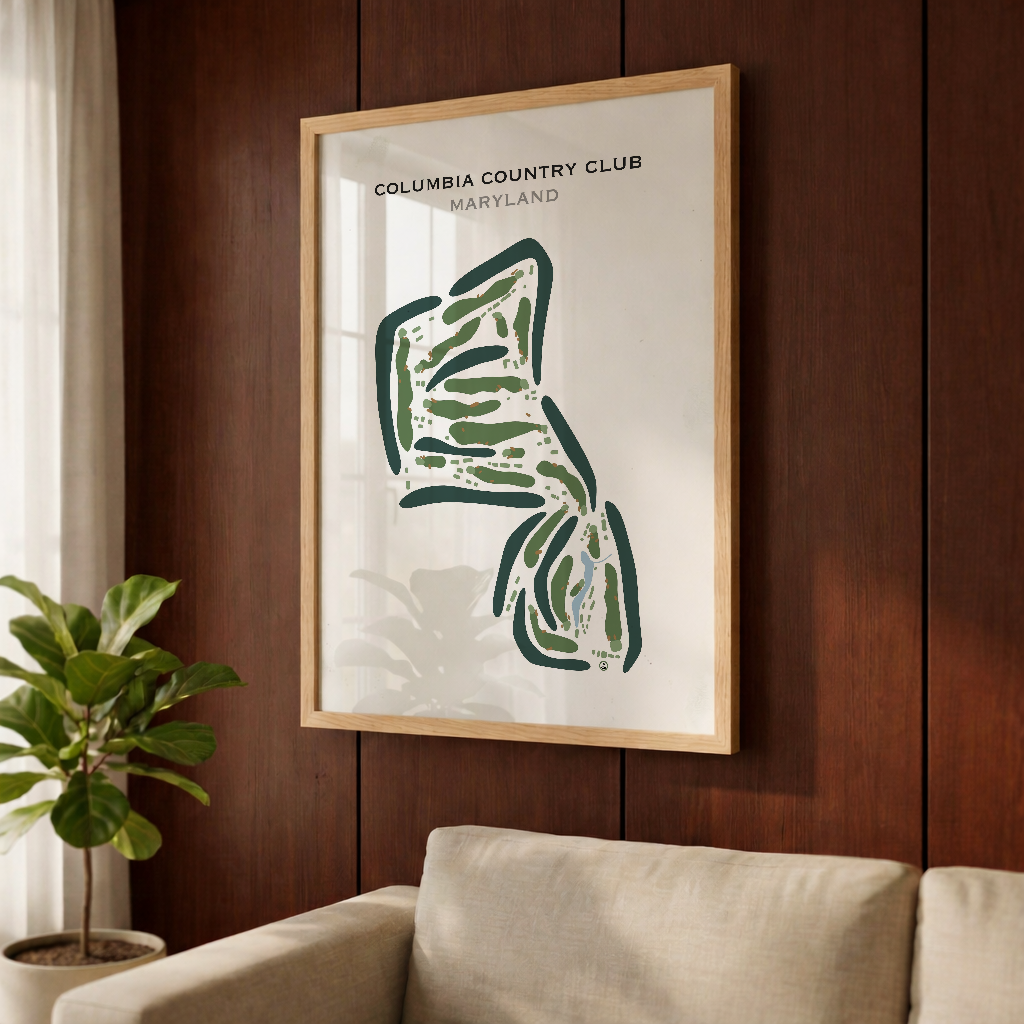 Columbia Country Club, Maryland - Printed Golf Courses