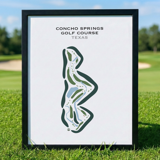 Concho Springs Golf Course, Texas - Printed Golf Courses