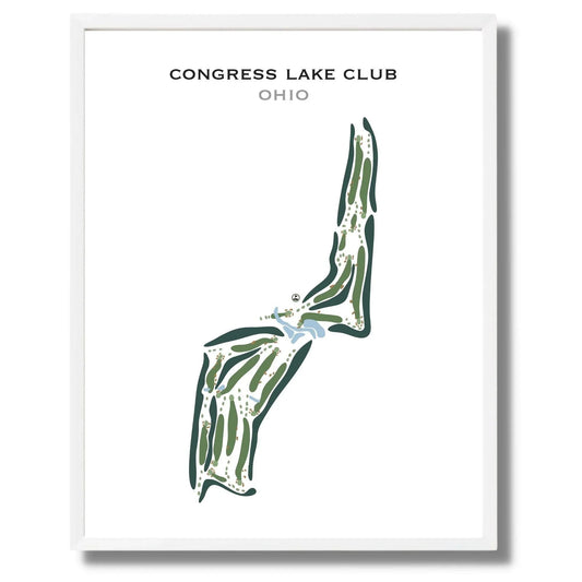 Congress Lake Club, Ohio - Printed Golf Courses