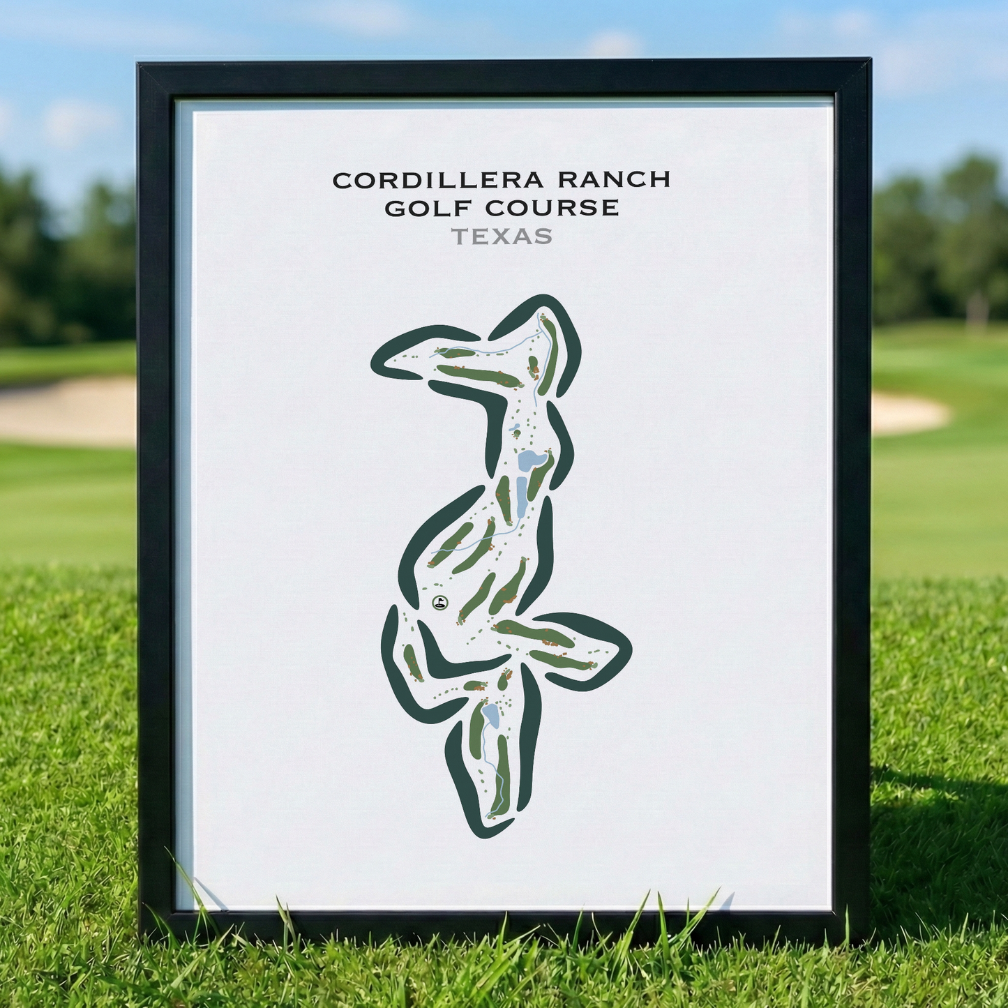 Cordillera Ranch Golf Course, Texas - Printed Golf Courses
